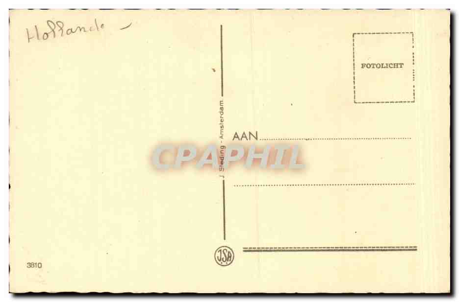 Nederland - Holland - Pays Bas - Amsterdam - St Nicolaaskerk - CPA  — Rückseite