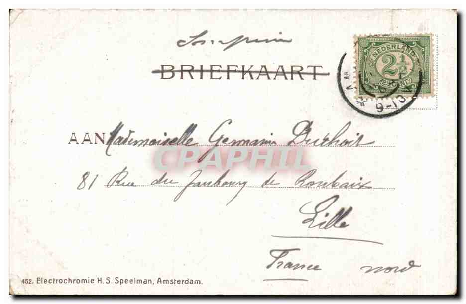 Nederland - Holland - Pays Bas - Amsterdam - Utrechtschlestraat CPA  — Rückseite