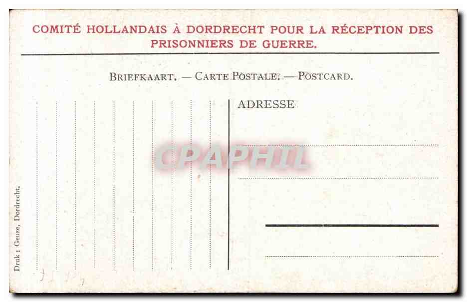 CPA Pays Bas Hollande Vue de Dordrecht — Rückseite