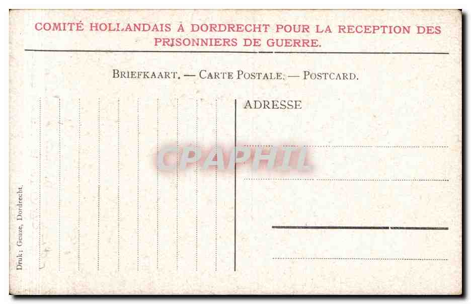 CPA Pays Bas Hollande Vue de Dordrecht — Rückseite