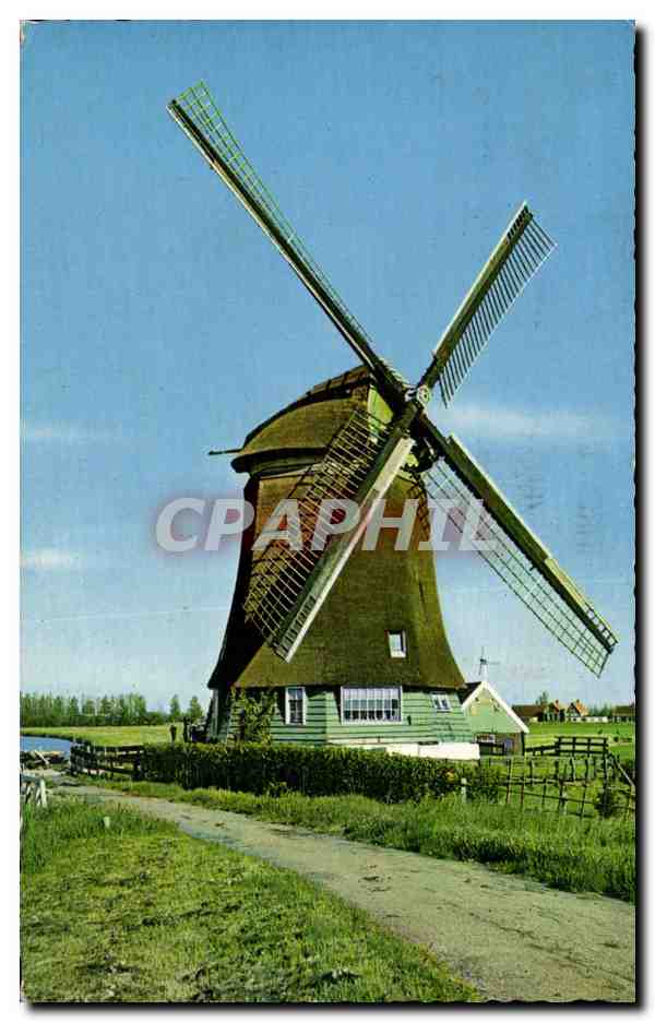 CPA Pays Bas Hollandse Molen Windmill