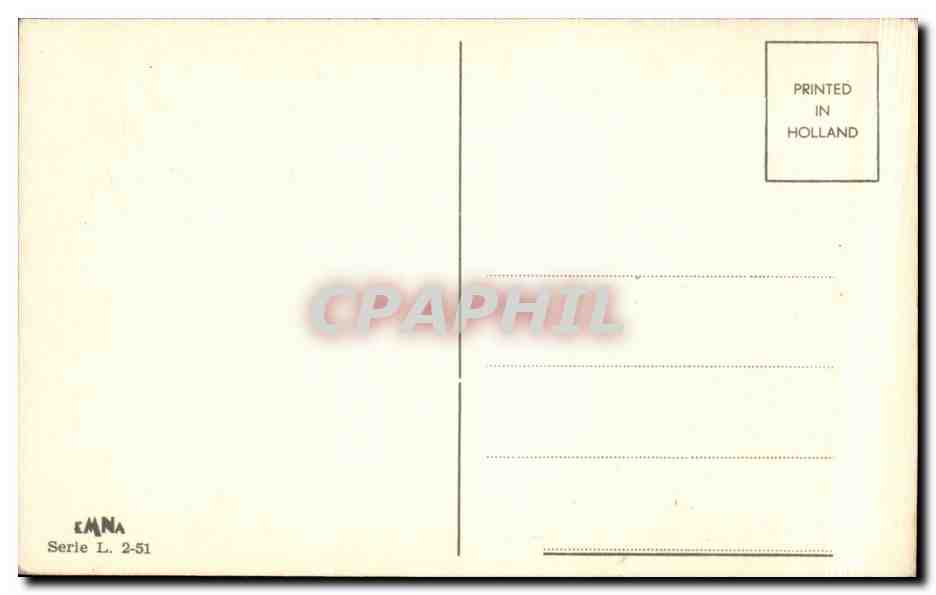 CPA Pays Bas Zeeland Holland Folkore Costume Coiffe — Rückseite