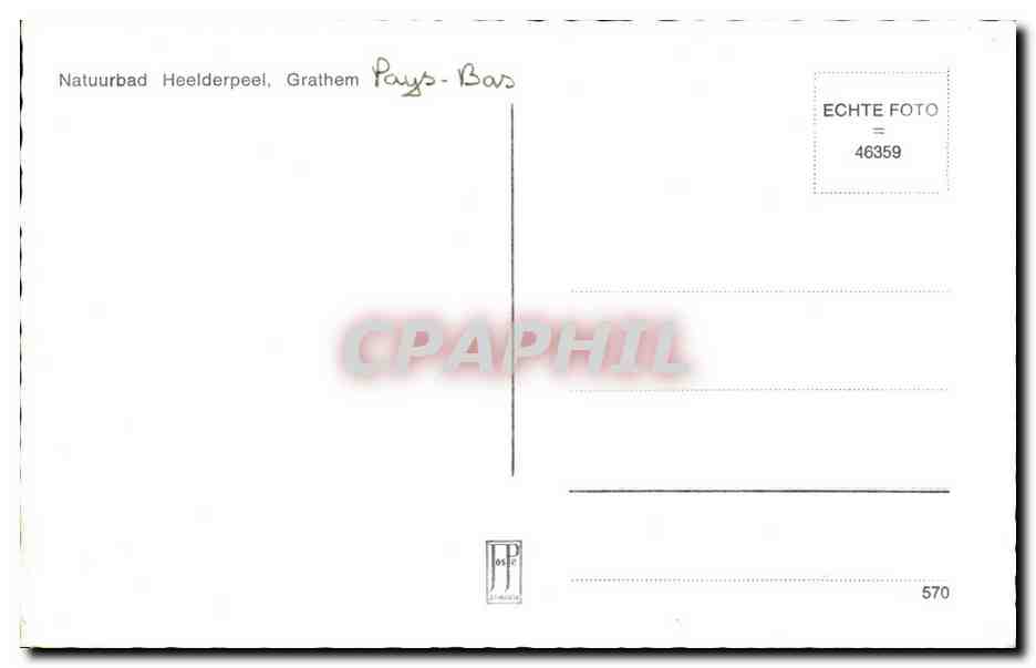 Natuurbad Heelderpeel — Grathem — éditeur CPAPHIL, n° 46359 — Reverso
