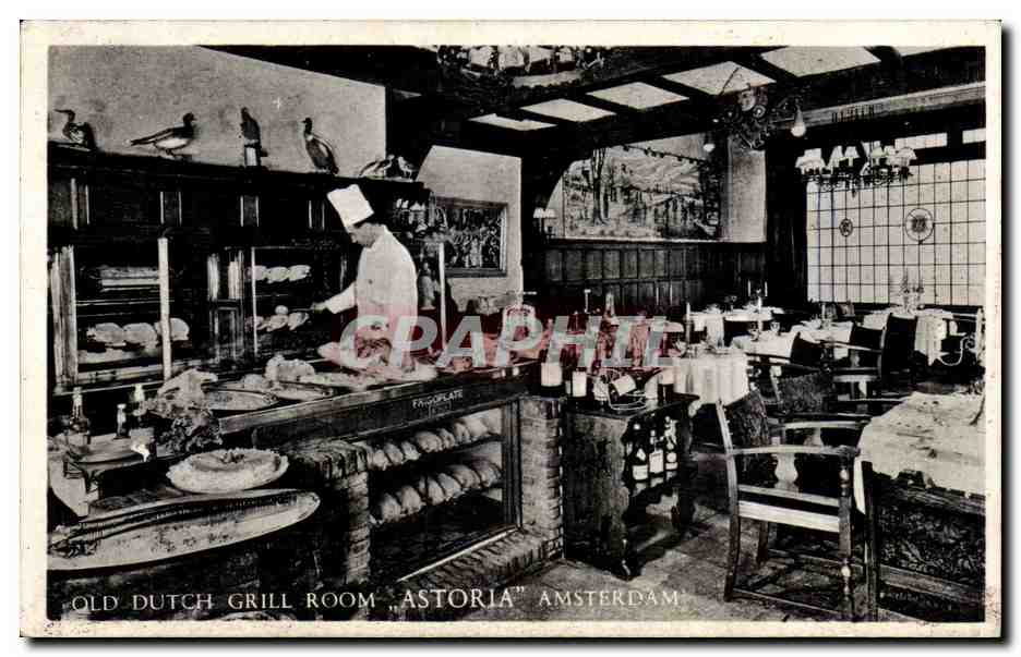CPA Pays Bas Old Dutch Grill room Astoria Amsterdam