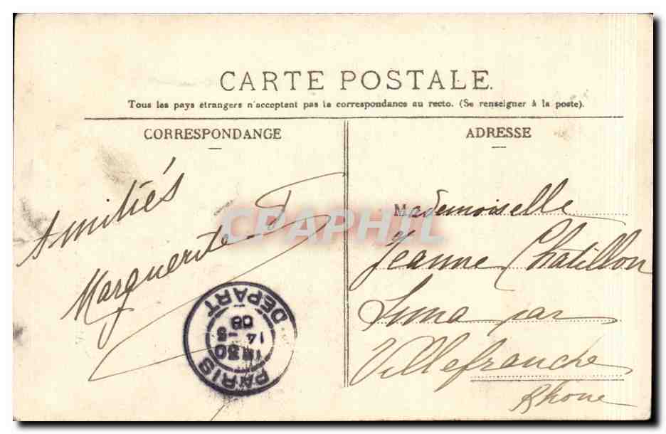 CPA Alcala Galiano Les foins Hollande Salon 1906 — Verso