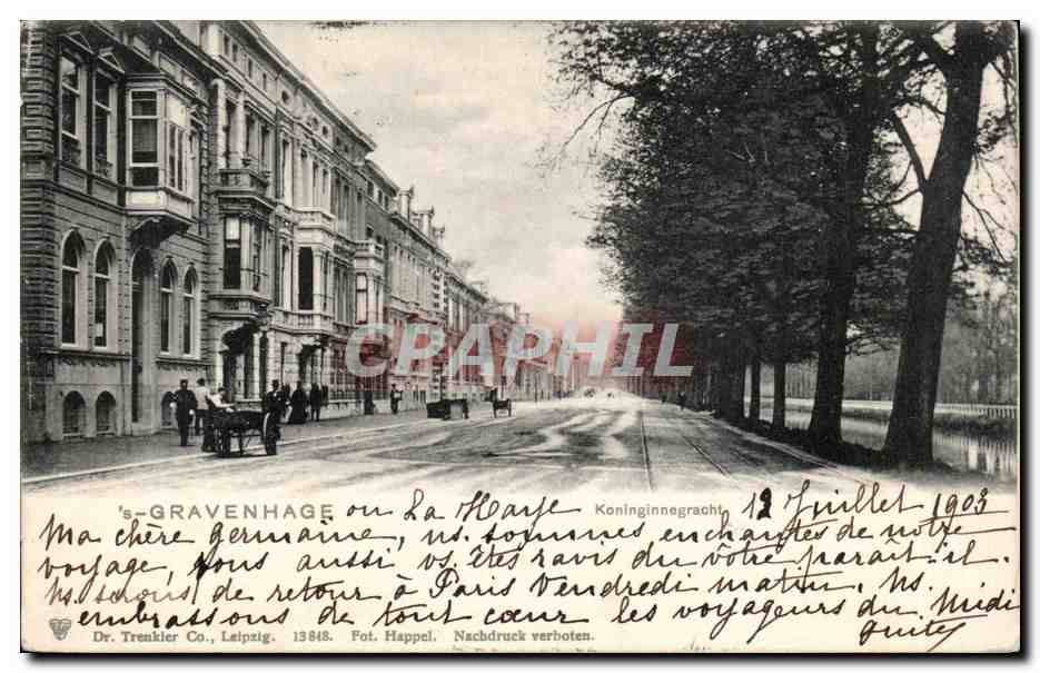 CPA Pays Bas Gravenhage Koninginnegracht