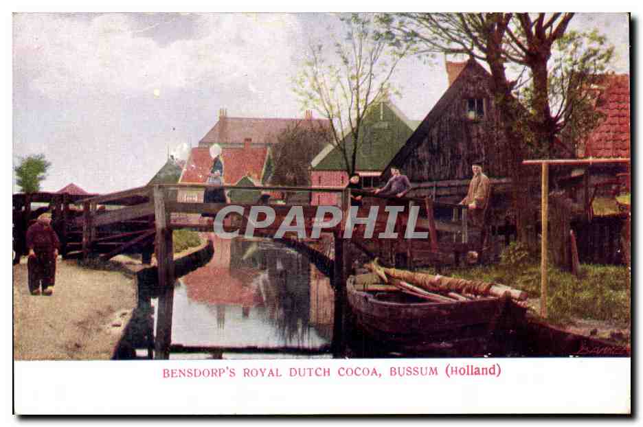 CPA Pays Bas Bensdorf's royal Dutch Cocoa Bussum