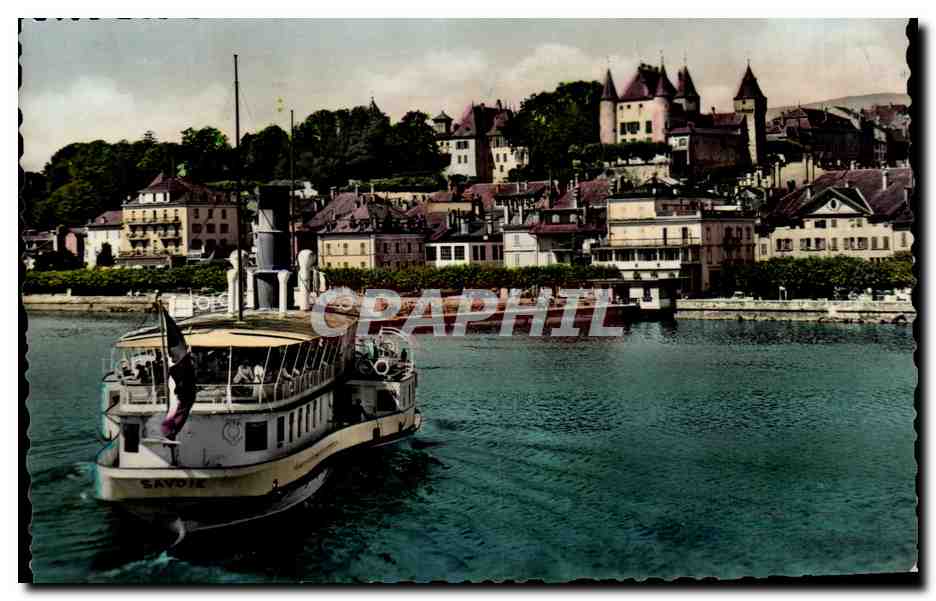 CPA Suisse Nyon Bateau Savoie