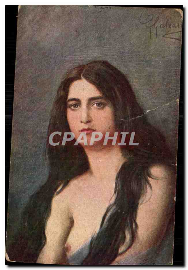 CPA G Galeazzi Studio Etude Femme nue