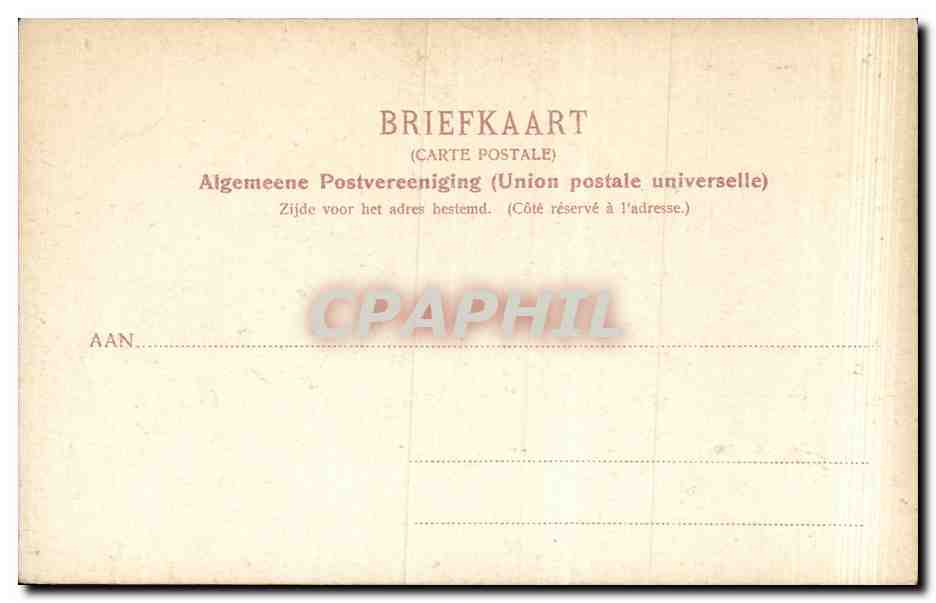 CPA Pays Bas Hyacinthen velden Lisse — Rückseite