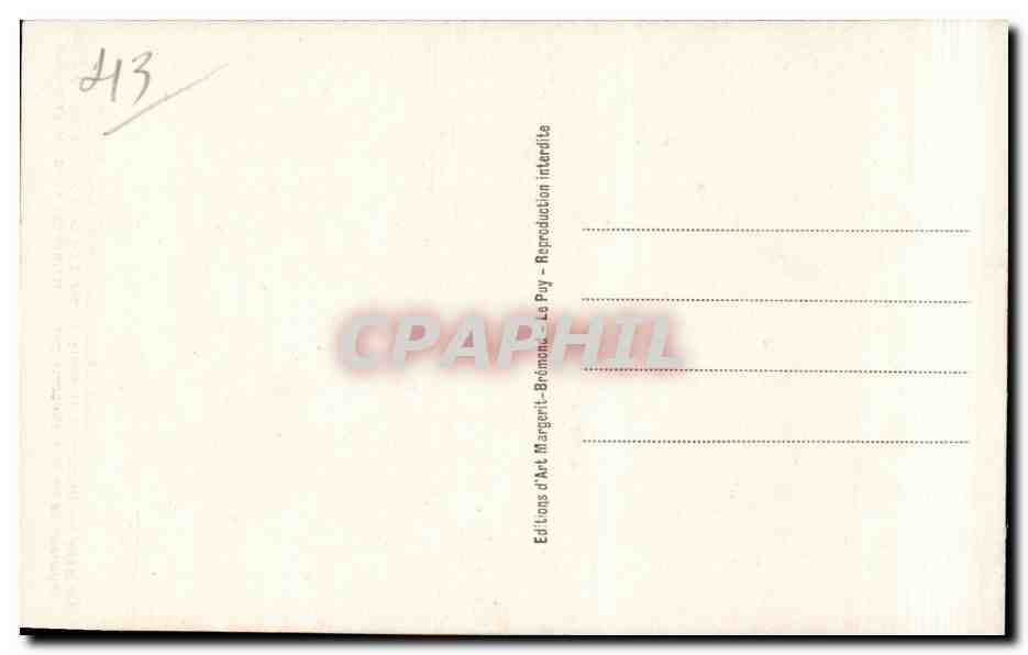 CPA Chamalieres sur Loire Le benitier roman — Verso