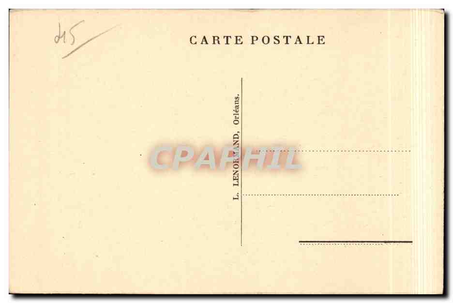 CPA Beaugency Broderies de l'hotel de ville Chevaux immoles en sacrifice — Rückseite