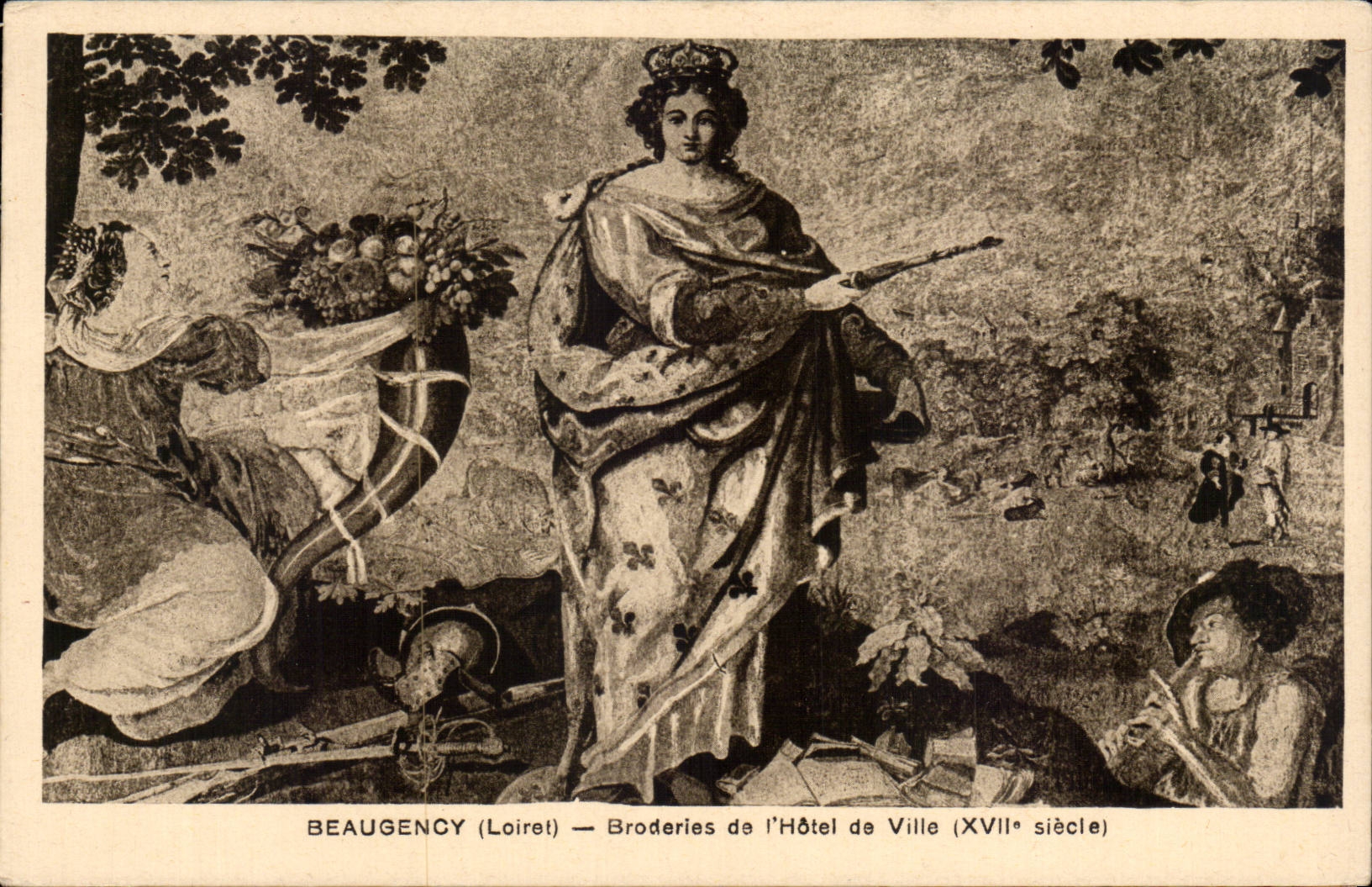 CPA Beaugency Broderies de l'hotel de ville (17eme)