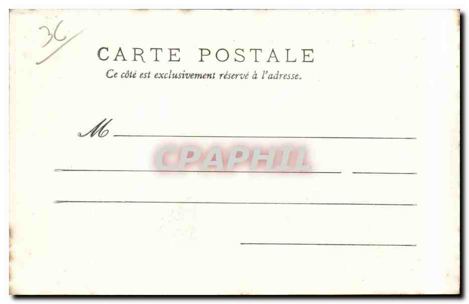 CPA Chateauroux Le chateau Raoul N — Rückseite