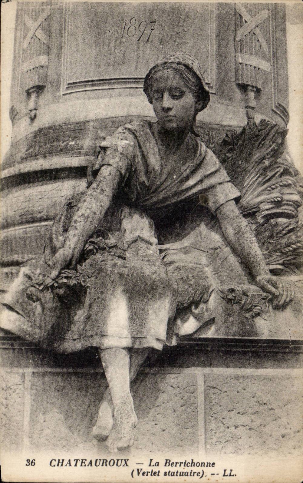 Châteauroux — La Berrichonne (Verlet statuaire) — LL.