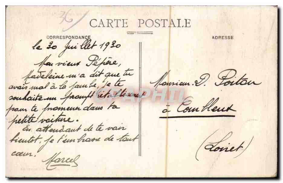 Argenton - Rechte Seite des Flusses Creuse unterhalb des Pont-Neuf — Édit. Langlois - Argenton — Rückseite