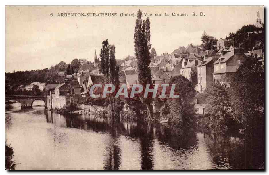 CPA Argenton sur Creuse Vue sur la Creuse