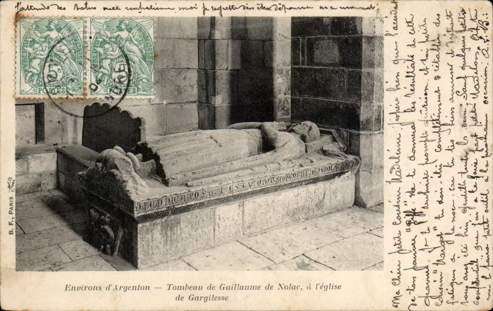 Tombeau de Guillaume de Nolac — Église de Gargilesse — Environs d'Argenton