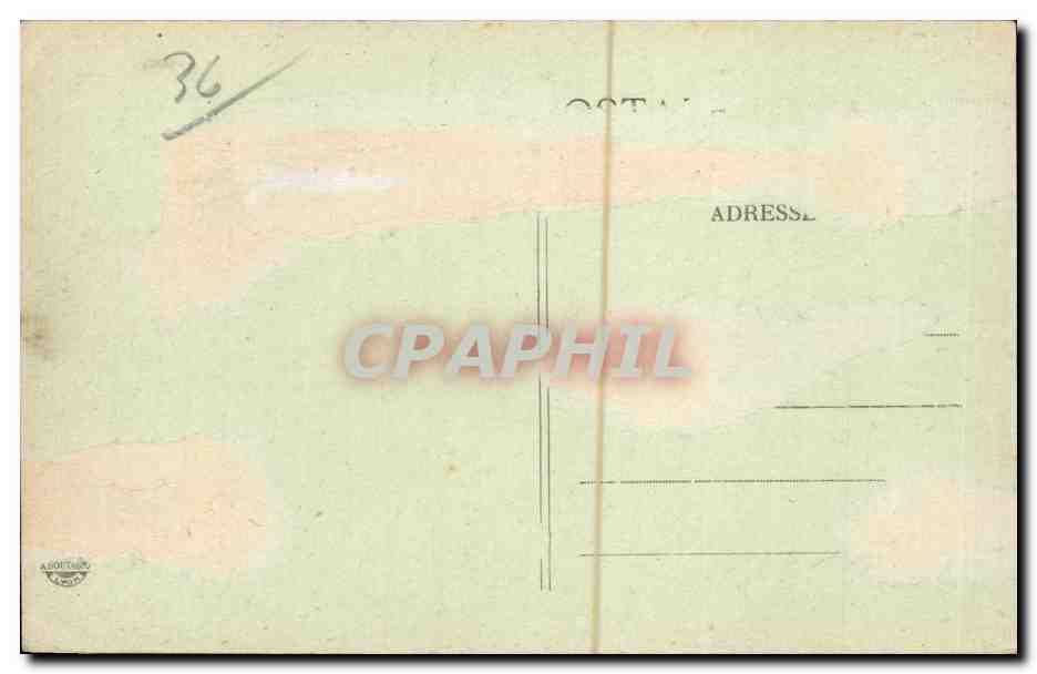 CPA Argenton Rive droite de la creuse Pont neuf — Rückseite