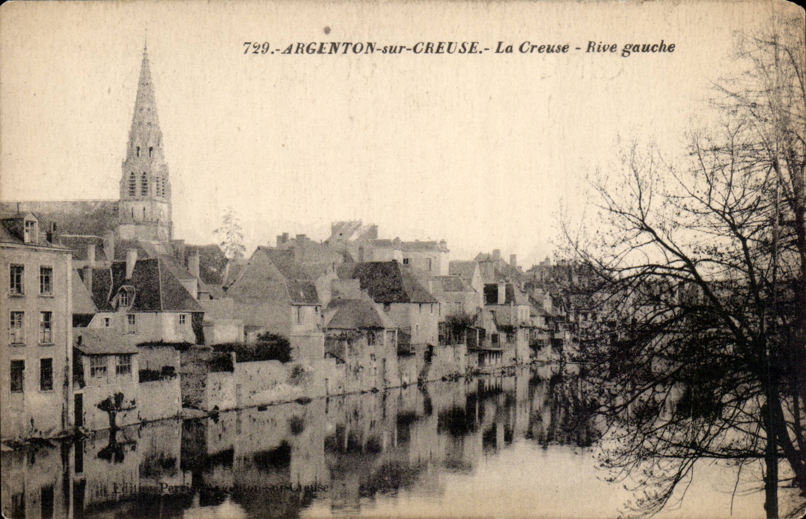 CPA Argenton sur Creuse La Creuse Rive gauche