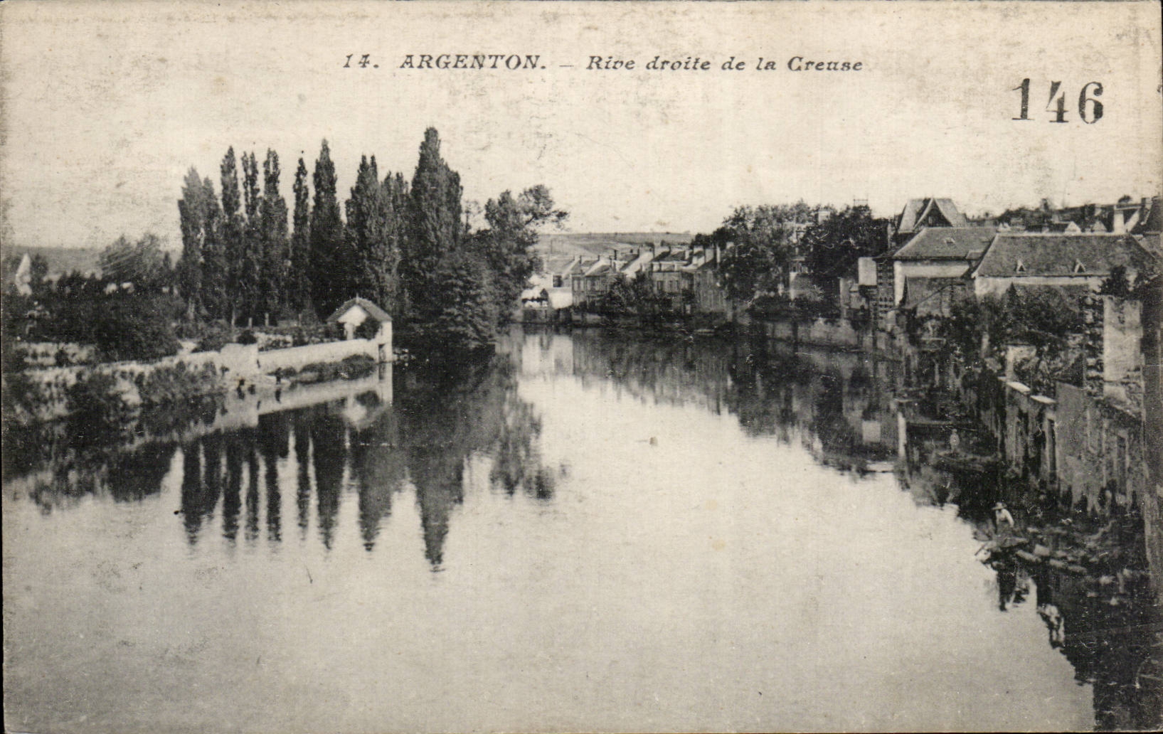 CPA Argenton sur Creuse Rive droite de la Creuse