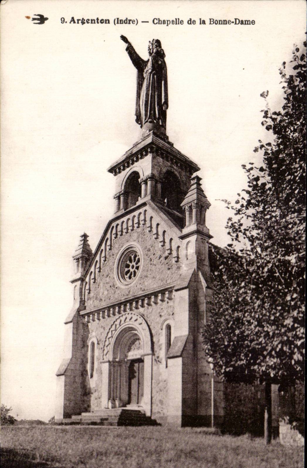 Argenton (Indre) — Chapelle de la Bonne-Dame — statue de la Vierge