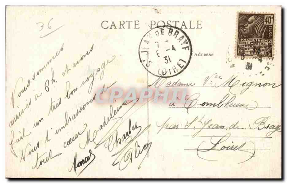 Argenton — Vue générale et le Pont Vieux — Éditeur non identifié, n° de série 3 — Rückseite