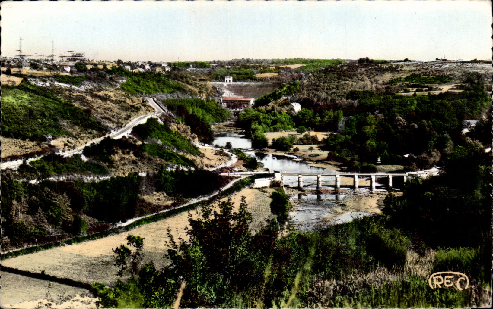 La Creuse au Pont des Piles — et au Barrage d'Écuzon — M. Roussel, Photo-Éditeur, Bronure