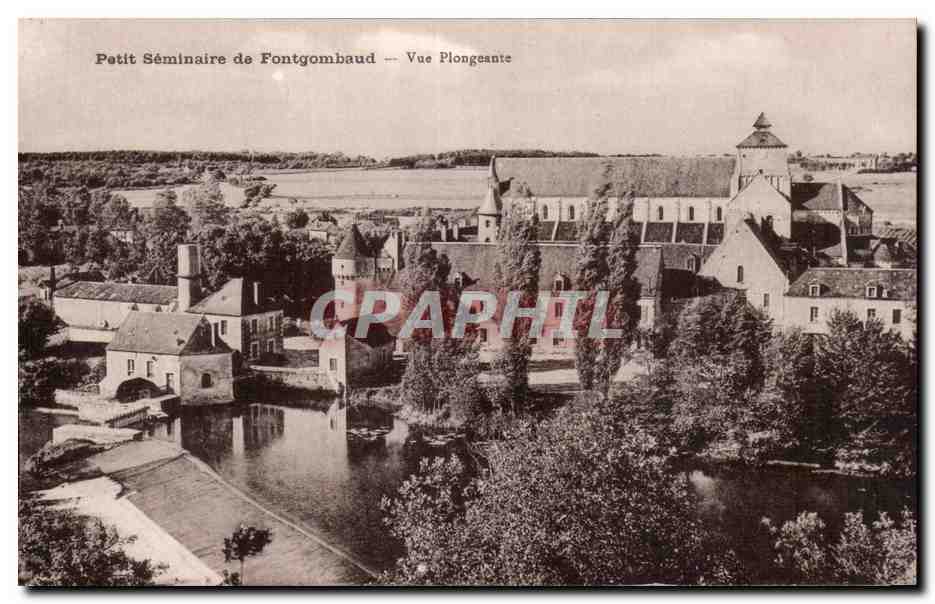 CPA Petit seminaire de Fontgombaud Vue plongeante