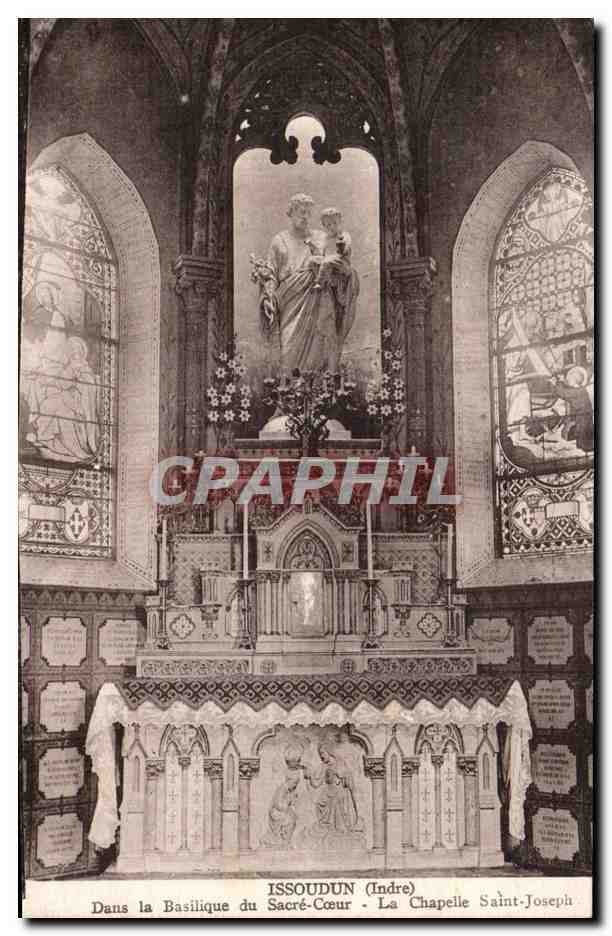 Issoudun (Indre) — La Chapelle Saint-Joseph dans la Basilique du Sacré-Cœur — éditeur non identifié
