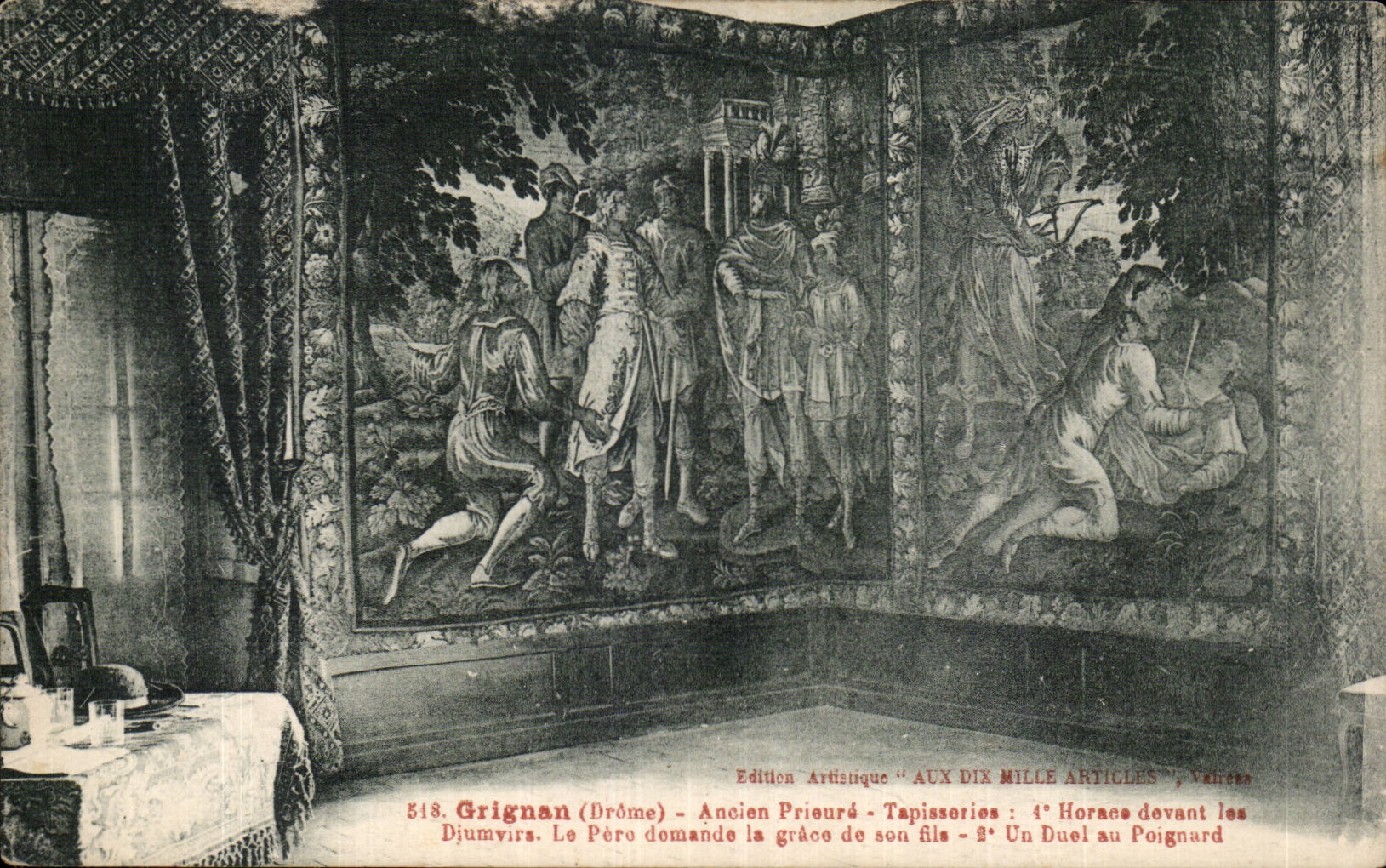 CPA Grignan Ancien prieure Tapisseries Horace devant les Djumvirs 