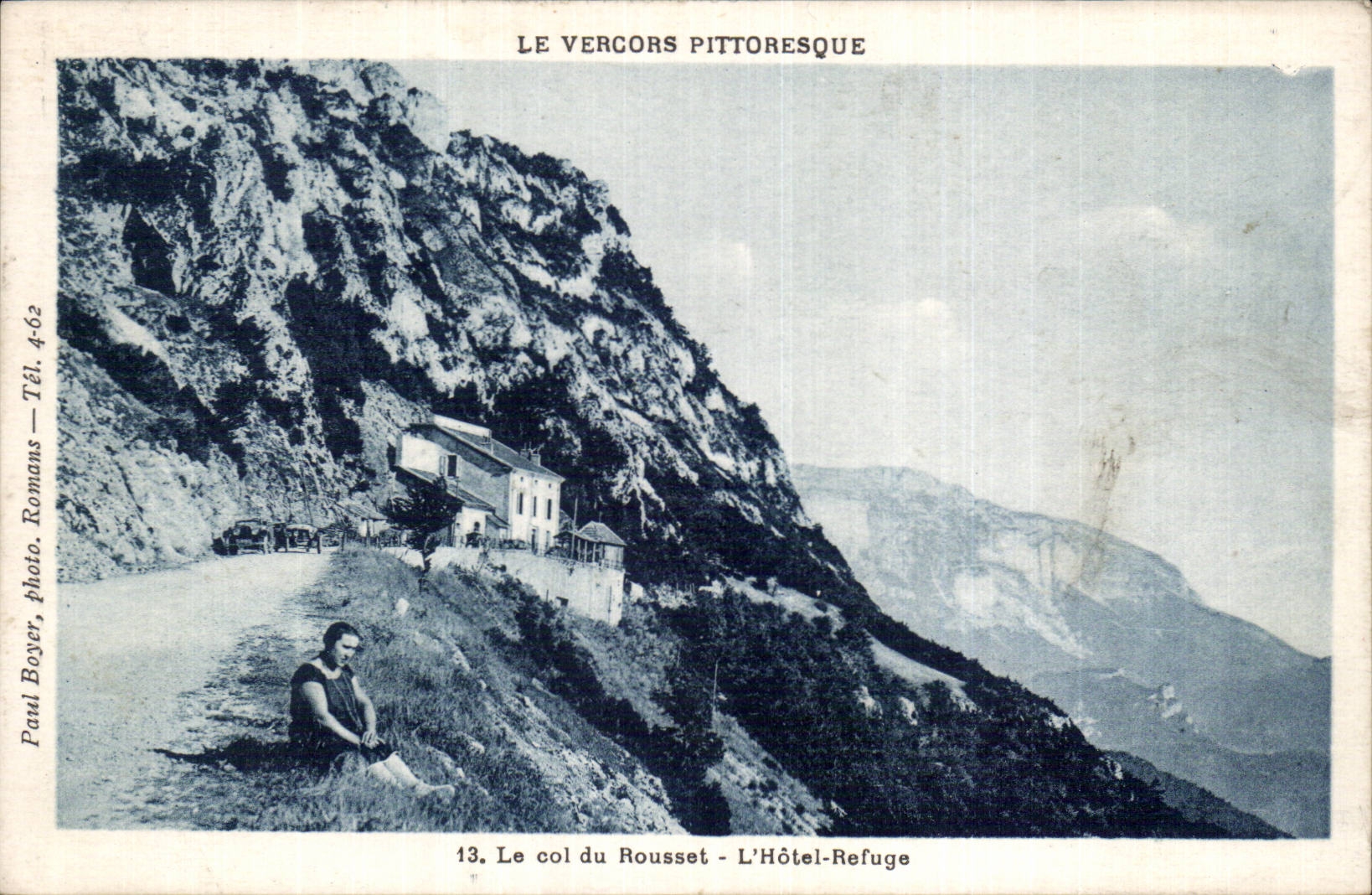 Le Vercors pittoresque — Le col du Rousset - L'Hôtel-Refuge — Paul Boyer, Romans
