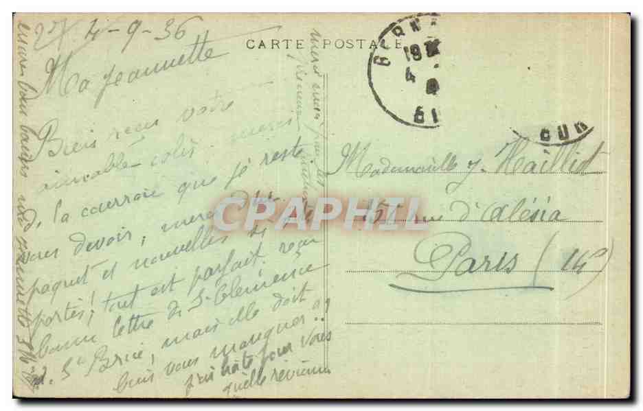CPA Bernay Rue de la Charentonne orphelinat de la misericorde La chapelle — Back