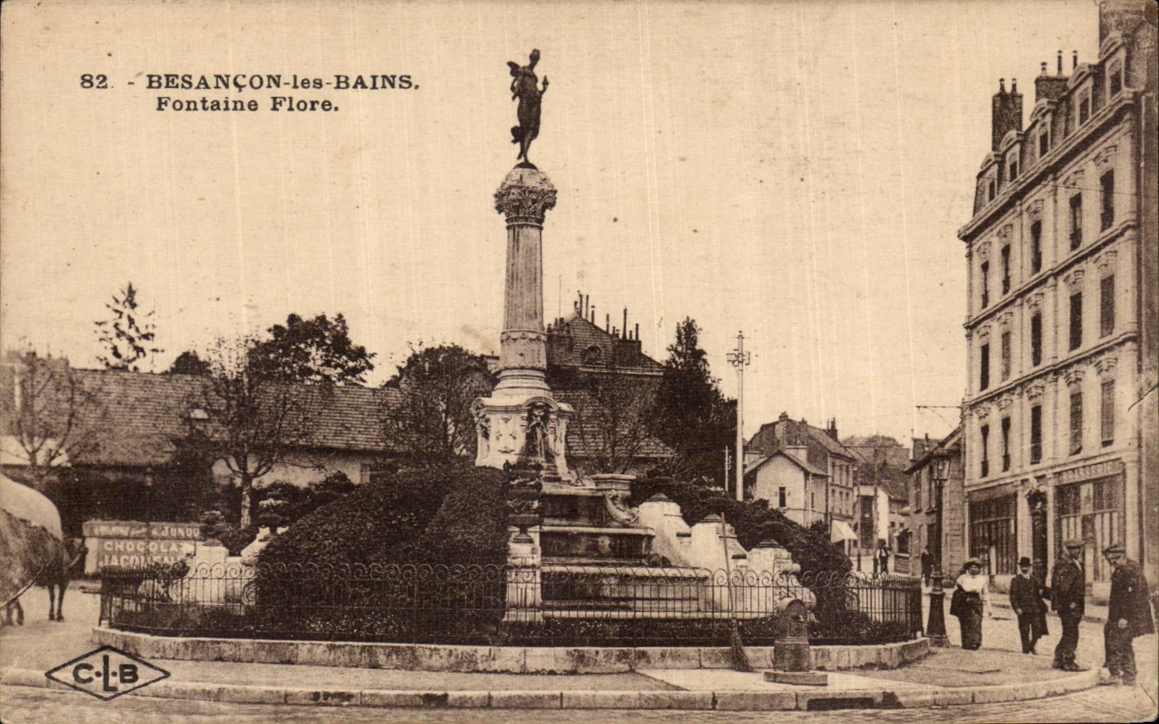 CPA Besancon les Bains Fontaine Flore