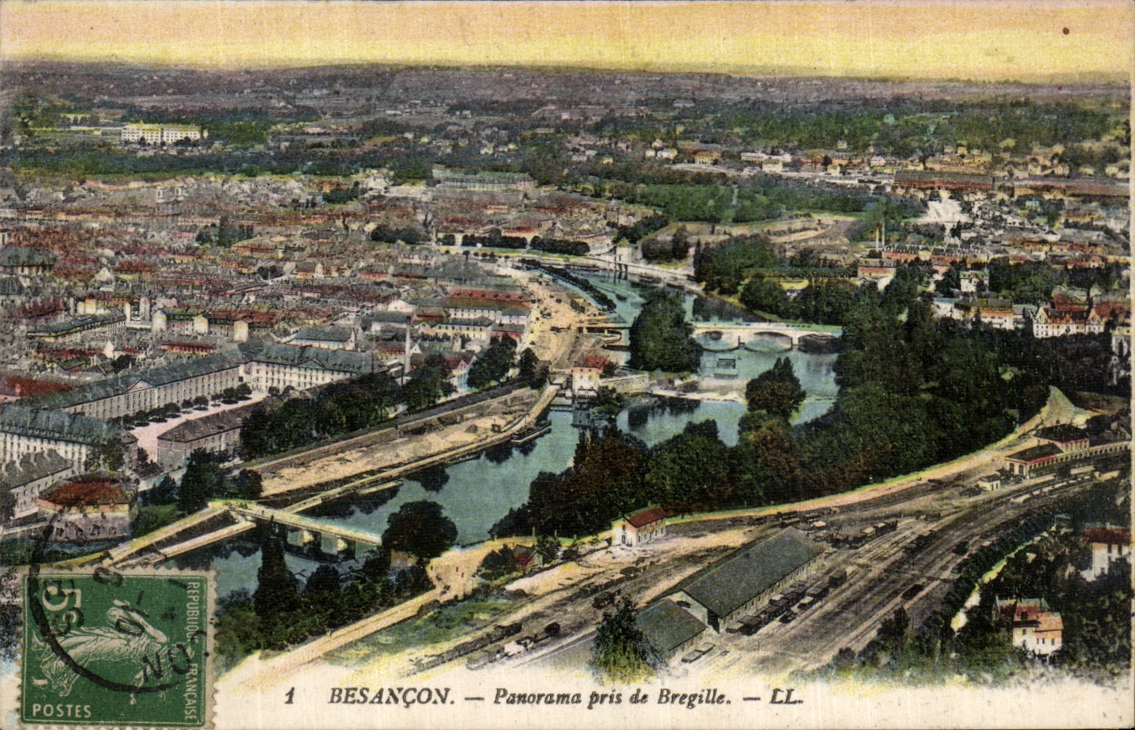 Besançon — Panorama pris de Bregille — LL