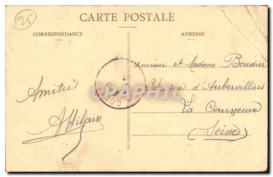 Besançon-les-Bains - Rochers de la Citadelle à l'emplacement de l'ancienne porte Malpas — Collection A. Chauvet, n°40 — Reverso