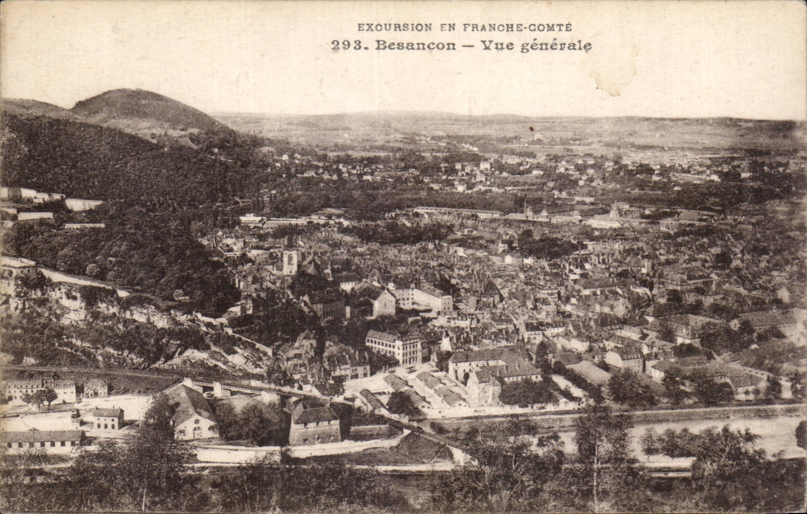 Besançon — Vue générale — Excursion en Franche-Comté, n°293