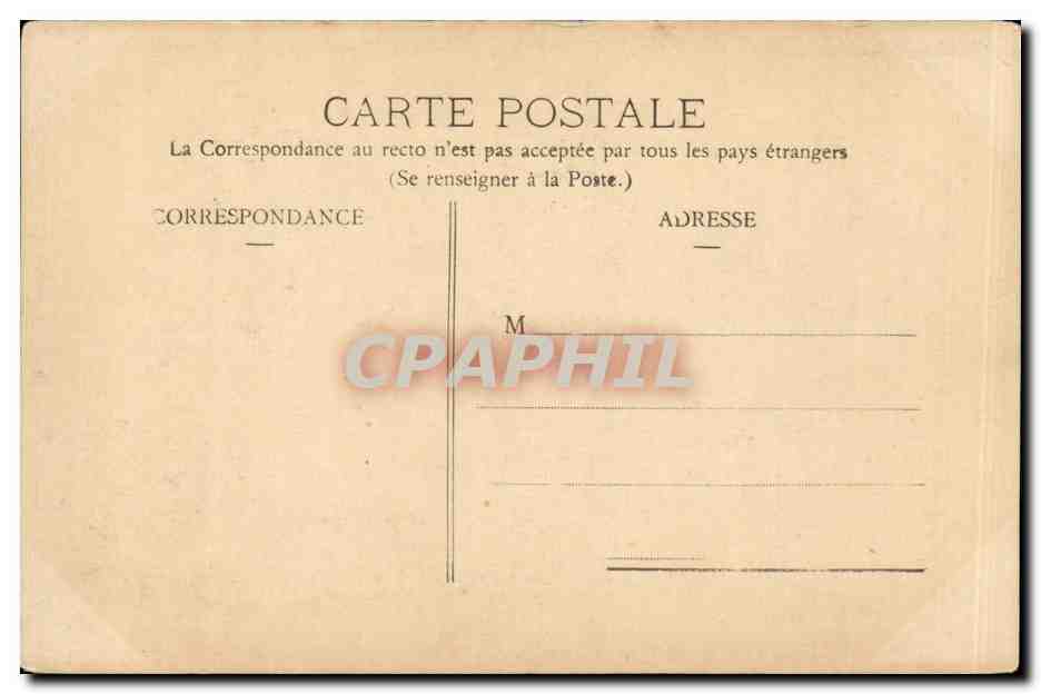 CPA Besancon le palais Granvelle — Rückseite