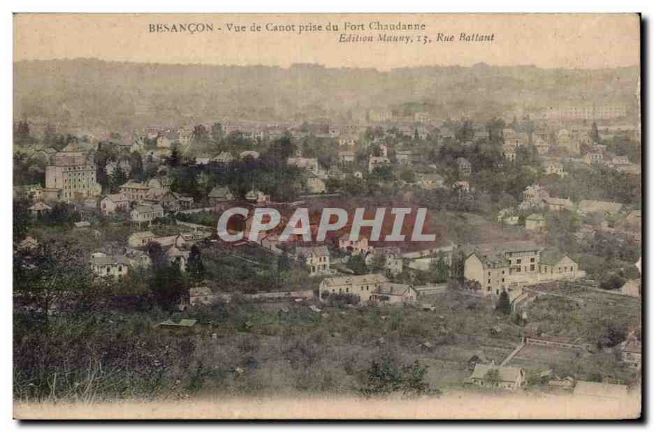 CPA Besancon Vue de Canot prise du Fort Chaudanne