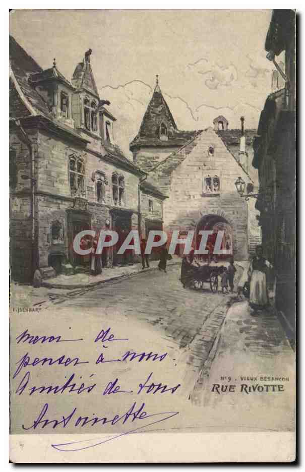 Rue Rivotte — Vieux Besançon — Éditeur E. Idenhart, n°9