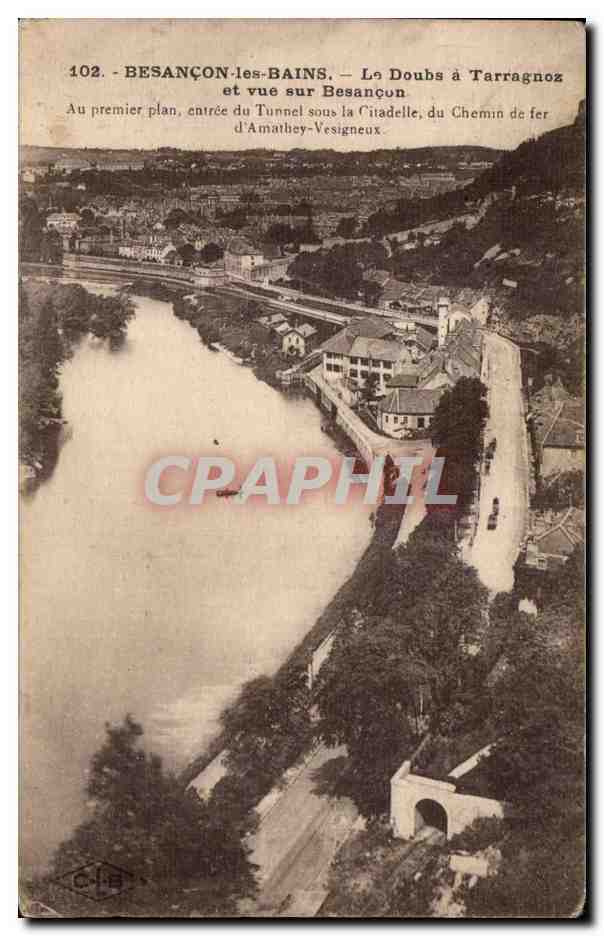 CPA Besancon les Bains Le Doubs a Tarragnoz