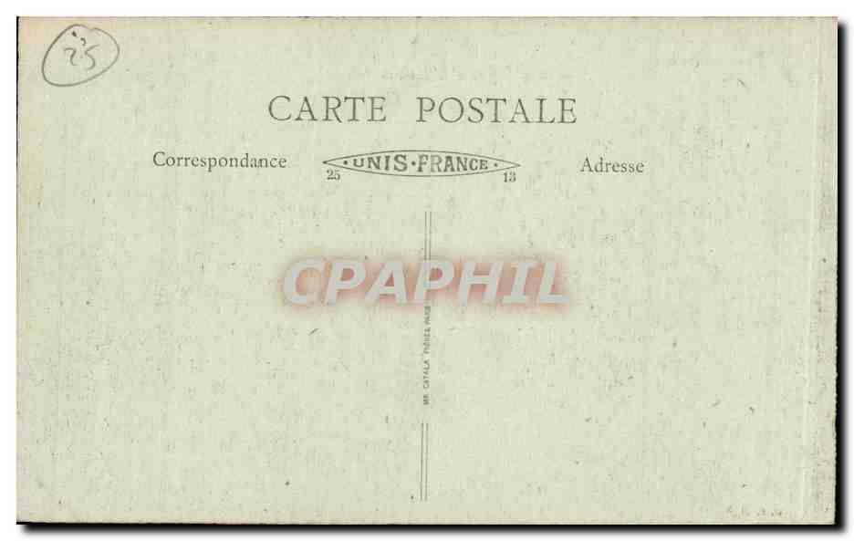 CPA Besancon les Bains L'hotel de ville — Rückseite