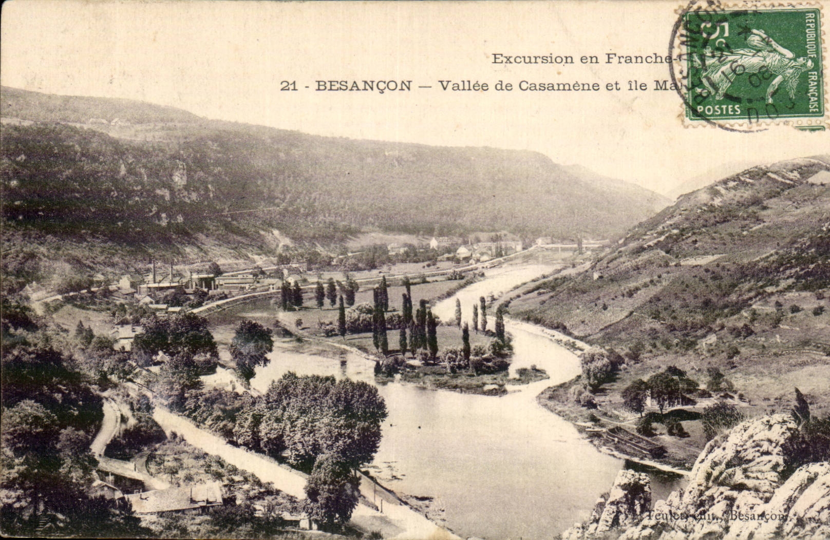 BESANÇON — Vallée de Casamène et île Ma