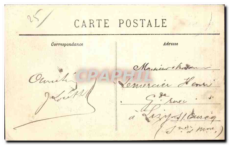 Lyte - L'Entrée par la Route de Pont-de-Roide — Le Pont du Doubs — Édition Pernot — Verso