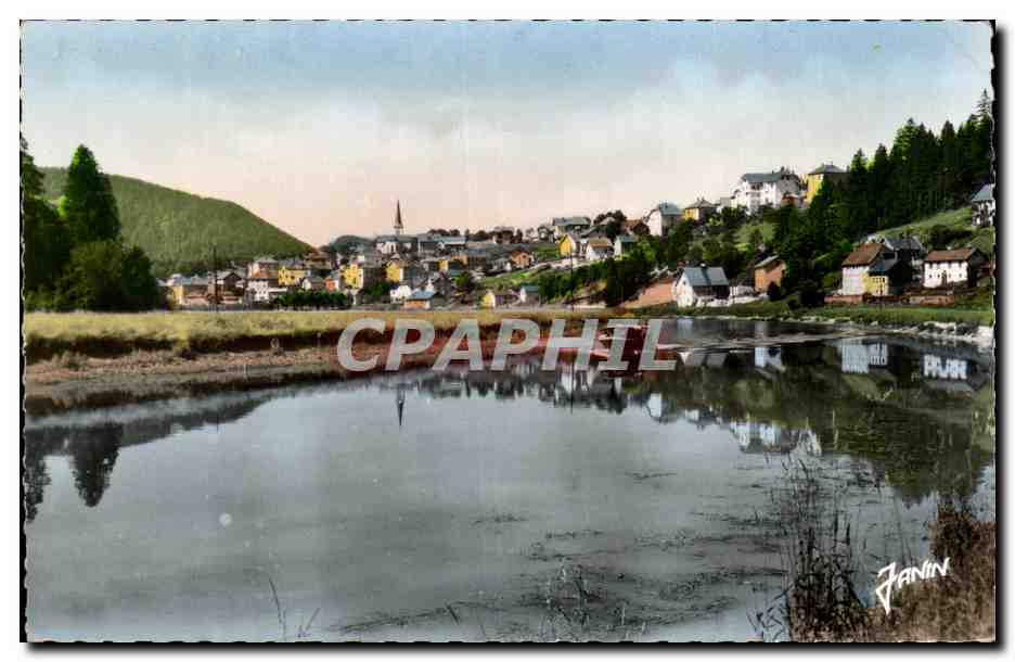 CPSM Frontiere Franco suisse Villes le lac