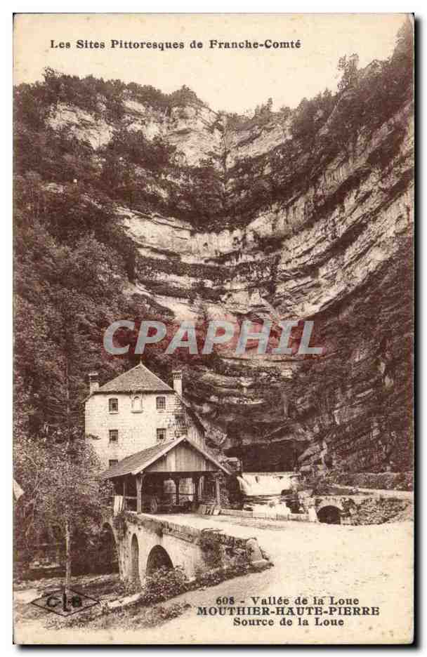 CPA Vallee de la Loue Mouthier Haute pierre Source de la Loue