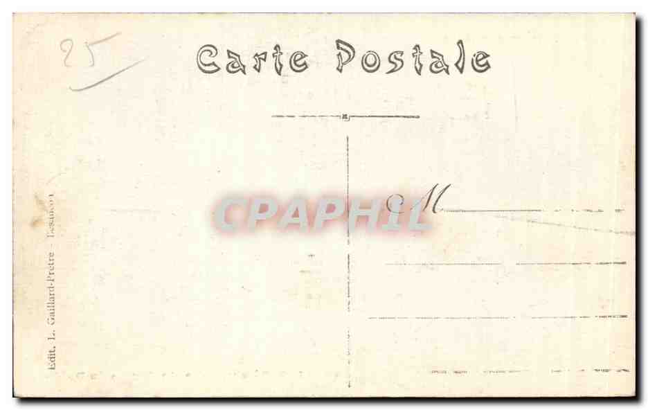 CPA Paturage des montagnes du Doubs Vaches — Rückseite