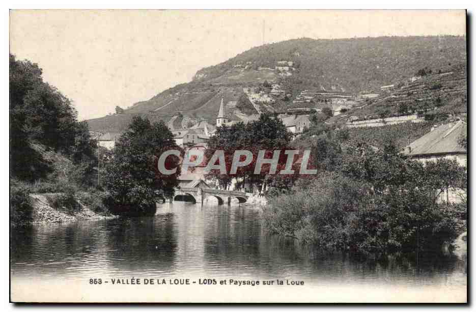 CPA Vallee de la Loue Lods et paysage sur la Loue