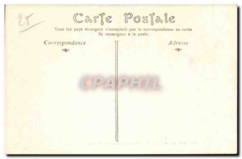 CPA Vallee de la Loue Lods et paysage sur la Loue — Rückseite