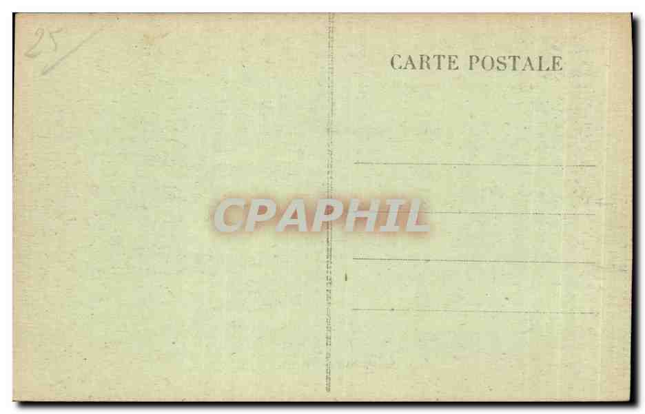 CPA Frontiere Franco suisse Dernier bassin cote france — Rückseite